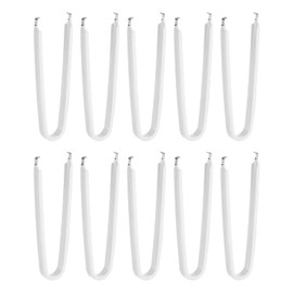 HARFINGTON 10Pcs IC Chip Extractor IC U Shape Puller Stainless Steel with Insulated Vinyl Grip Motherboard Circuit Board Component Puller Chip Extractor for PCB Removal Tool, White