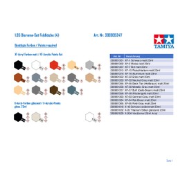 TAMIYA 35247 1:35 Diorama Set Field Kitchen (4), Model Kit, Plastic Construction Kit, Assembly Kit for Assembly, Detailed Replica