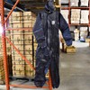 ShuBee® HydroShield™ Heavy-Duty Waterproof Hooded Coverall Gator Tooth Zipper Protection