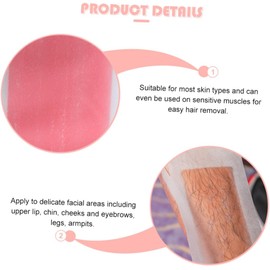 Bandas de Cera Depilatorias Desechables para Extremidades y Axilas Papel Encerado No Tejido 20 Piezas para Depilación Corporal Completa y Facial Aptas para Piel Sensible y Uso