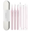 GLOWZEN Square Bottle Remover Acne Needle Tweezers (Set of 8)