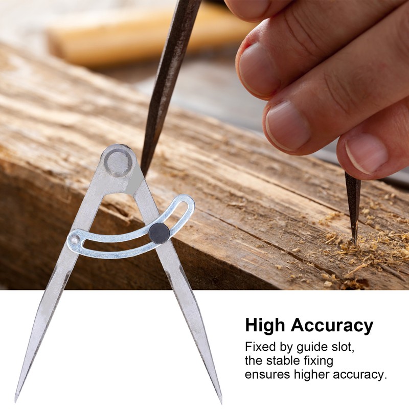 Wing Divider Gauge Compass Carbon Steel Adjustable Angle Scribing Tool