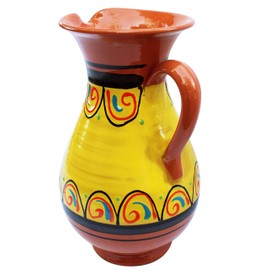 Cactus Canyon Ceramics Spanish Terracotta 2 Quart Pitcher, Yellow