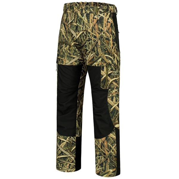 BASSDASH Splice Men’s Waterproof Breathable Hunting Pants Ripstop Camo Fishing