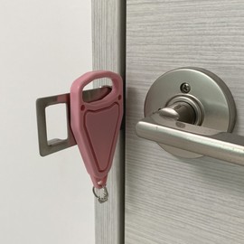 Portable Double-Lock Door Lock 1. Pink Double Door Lock 2ea