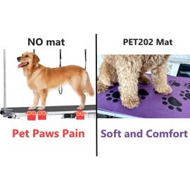Dog Grooming Table Mat, Non Slip Pad, Soft, Stable, (Purple, 24x48 inch)