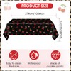 Zaypsot 3Pcs Cheetah and Cherry Birthday Decorations Tablecloths, Red and