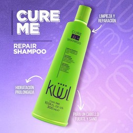 KÜÜL - Cure Me Shampoo Reparador 300 ml, Reconstructur del Cabello, con Hidratación Prolongada, para Cabello Dañado o Extra Procesado, Repara y Recons