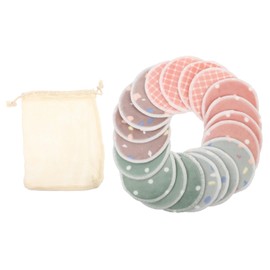 Ipetboom Reusable Makeup Remover Pads 21 Pcs Set Storage Bag Gentle Makeup Cleansing for Face Travel
