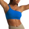 Aoxjox Women's Workout Sports Bras One Shoulder Astoria Asymmetrical Bra