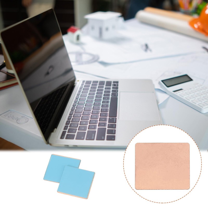 MECCANIXITY Heatsink Copper Sheet Shim, 0.3mm Thickness 20 x 20mm