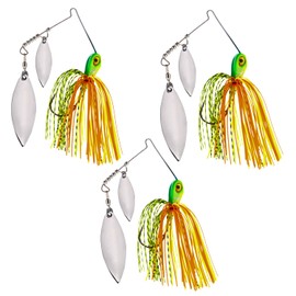 Reaction Tackle Spinner Bait - 3/8 oz Hot Tiger (3 Pack)