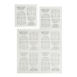 Simple Kid Co. Soft Non-Toxic EVA Foam Play Mat Set 4 x 6 feet | Interlocking Tiles | Baby, Toddler, Children (Interlocking Tiles, Stones)