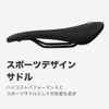 Surfas Bicycle Saddle Black 11.0 x 6.1 inches (280 x