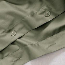 Cuddledown Heritage Comforter Duvet Cover | 100% Cotton | Premium Quality | Ultra Soft Sateen Weave | Breathable | Button Closure | Twin | Grove