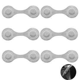 Reflective Magnetic Clips,6 PCS Reflective Warning Clips Reflector Signs Clips Child Safety Reflective Clips Reflectors Clips Suitable for Clothes,Schoolbags Night Walking,Cycling,Travel(White)