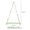 Chicken Parrot Large Bird Pet Swing Green Hanging Wooden Toy
