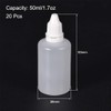 sourcing map Plastic Dropper Bottles, 50ml/1.7 oz Empty Squeezable Dropper