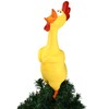 Tree Buddees Hilarious Rubber Chicken Christmas Tree Topper - Large