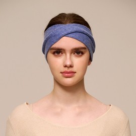 Cashmere-Trimmed Sports Running Belt & Headband Strap for Women Fairy Light Green 2ea