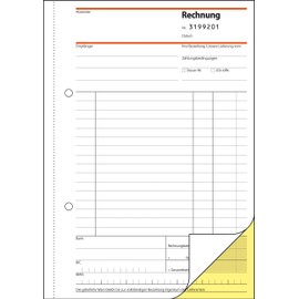 Sigel SD131 Invoices with Consecutive Numbering 1st and 2nd Printed sheets, non carbon duplicating pages, A 5 2 x 50 BL
