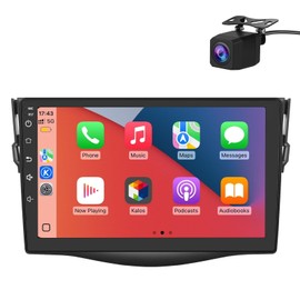 Junsun 5G WiFi 64G ROM Car Radio Stereo for Toyota RAV4 2006-2012 Built in Carplay/Android Auto 9 inch Head Unit with DSP BT GPS FM WiFi with HD 1080P Backup Camera