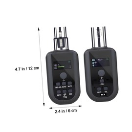 CORHAD Wireless Microphone System 433mhz Transmitter Receiver Gaming Mic Microphone 2.4ghz Wireless Audio Transmission Easy Setup Multi- Support