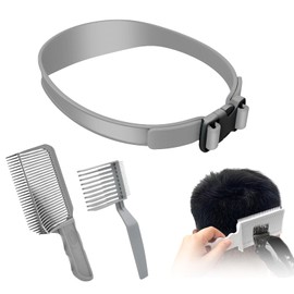 3-teiliges Haarschneidekamm Friseur Kamm, Haarschattierungsset für Herren, verstellbares gebogenes Haarschneideband, gebogener Positionierungskamm, Friseurkamm, Haarschneidekamm