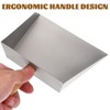 Tofficu Stainless Steel Dustpan with Wood Handle - Metal Dust
