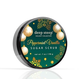 Deep Steep Exfoliante De Azúcar Navideño - Colección De Invierno (Menta Y Vainilla)                                                                   