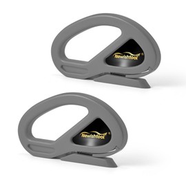 NEWISHTOOL 2 Pack Gift Wrap Cutter, Christmas Wrapping Paper Cutter, Holiday Present Wrap Paper Sliding Cutter Tool, Concealed Blade Gift Wrap Cutter Snitty Safety Cutter for Wrapping Paper Easy Cut