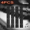 4Pcs 8 Inch Continuous & Piano Hinges, Black Stainless Steel