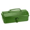 HARFINGTON Tool Box 11.4" Portable Steel Tool Box Hip Roof