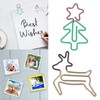 100pcs Paper Clips Lovely Christmas Tree and Deer Shape Metallic