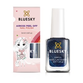 Bluesky Kids Nagellack - True Blue, Blau. Einfache Schälen, ungiftige, wasserbasierte, planfreie Nagellack für Kinder, 5ml