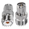 2PCS Mini UHF Male to UHF Female Coax Connector, Mini