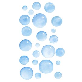 Uonlytech Bubbles Wall Decal, Home Bathroom Party Decoration Sticker for Ocean Coral Reef Mermaid Under The Sea Home Bath Kids Bedroom Playroom Wedding Birthday Party Baby Shower