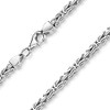 Materia Men’s King Chain Silver 5.4 mm Bracelet, Diamond-Cut and