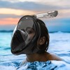 SurfPaws Full Face Snorkel Mask - Panoramic View, Anti-Fog &