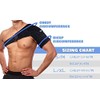 Thx4COPPER Magnetic Shoulder Brace, Compression Support Wrap Belt, Adjustable Stabilizer,Arm