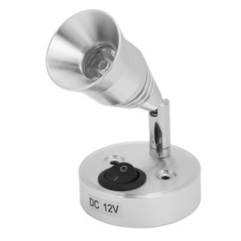 12V Reading Light, LED RV Reading Light 12V 3W Flexible Interior with Switch for Truck Trailer Boat Yacht (Warm White Light)