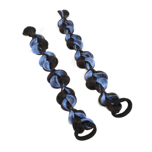 2pcs Bubble Ponytail Extension, Cute Synthetic Braid Wig Long Bubble