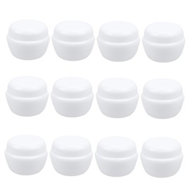 NOLITOY 12 Pack Sift-proof Travel Bottles 30g Mushroom Shape for Cosmetics Creams Daily Essentials