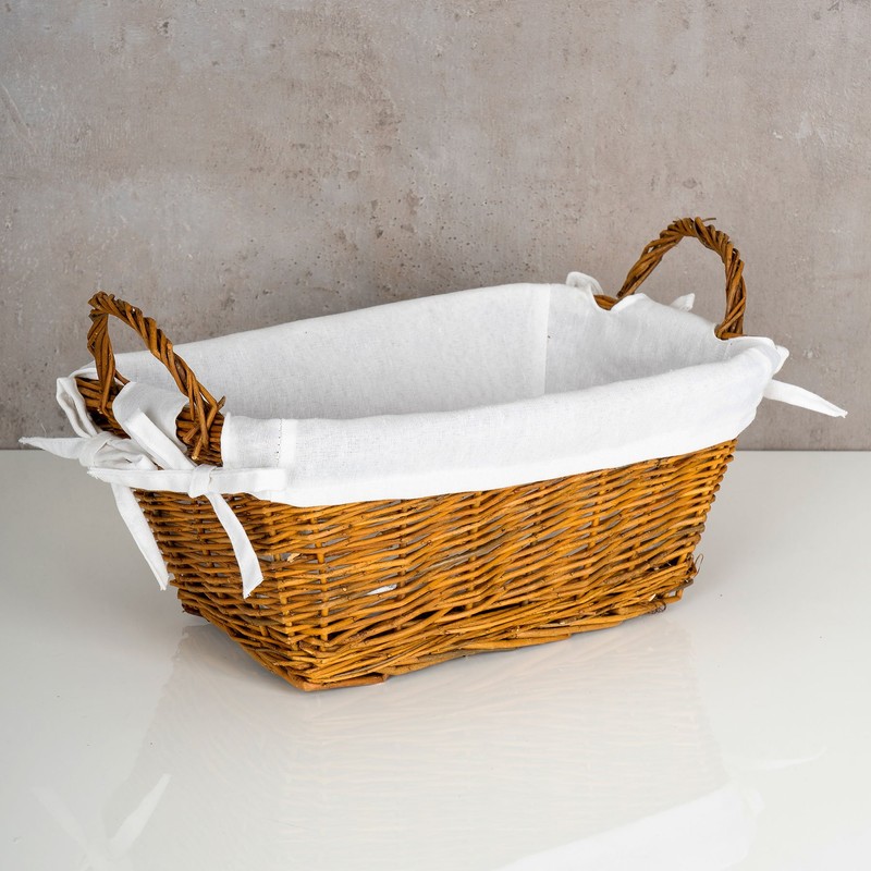 levandeo Wicker Basket Natural 32 x 19 cm Natural Wicker