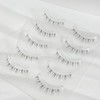 ISHR Lower Eyelashes, Thin Transparent Axis Handmade False Eyelashes, Natural,