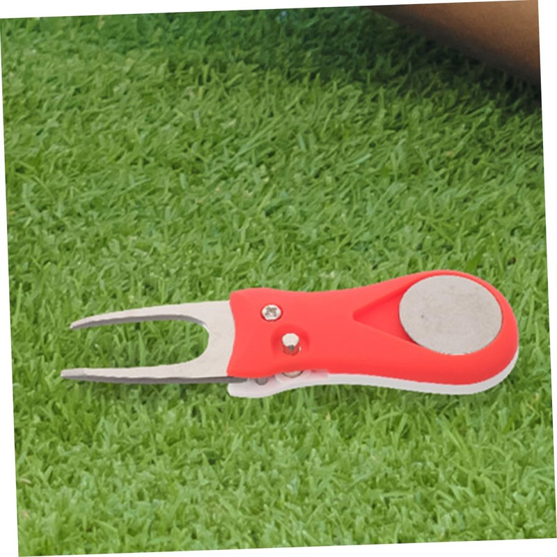 OHPHCALL 2pcs Golf Divot Repair Fork for Golfing Training Green