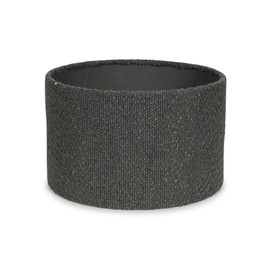MiniSun | Small Modern Charcoal Grey Boucle Drum Light Shade | Lamp Shades, Home Décor & Improvement Essential