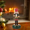 Cabilock Wooden Nutcracker Soldier Music Box with Movable Mouth Hands