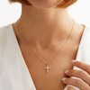 TINGN Cross Chain Gold Chain Women's 14K Gold Plated Cross