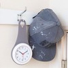 tasu Splashproof Clock, 2-Way Drop Clock, Gray, Scandinavian Interior, Analog